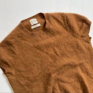 Zara 100% Cashmere Short Sleeve Sweater